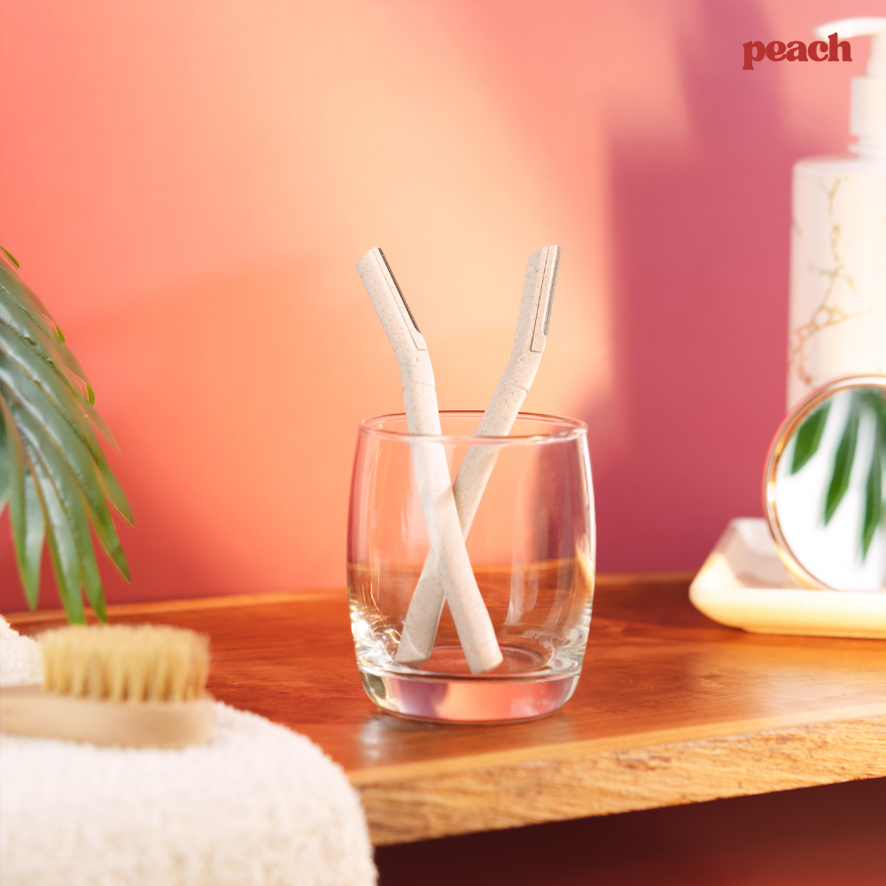 Peach Face Razor 3 pcs Pack -Wheat Husk & German Blade