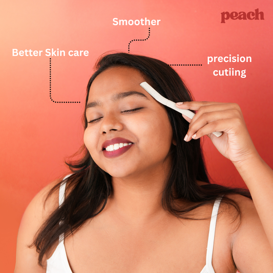 Peach Face Razor 3 pcs Pack -Wheat Husk & German Blade