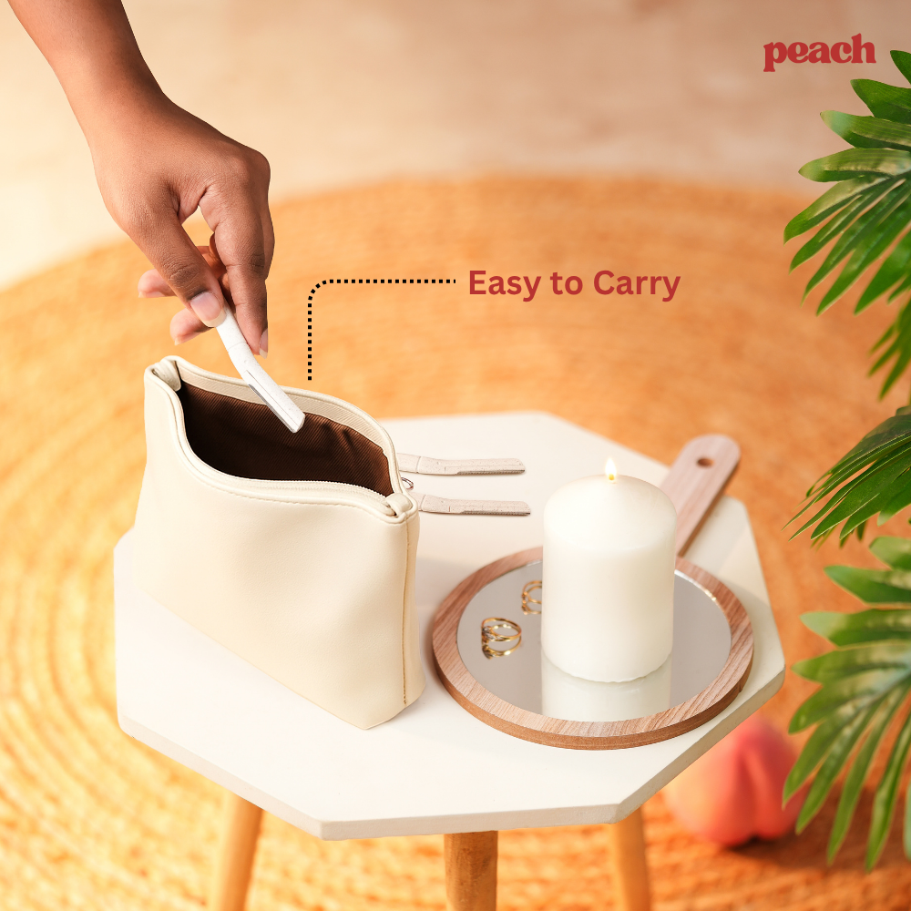 Peach Face Razor 3 pcs Pack -Wheat Husk & German Blade