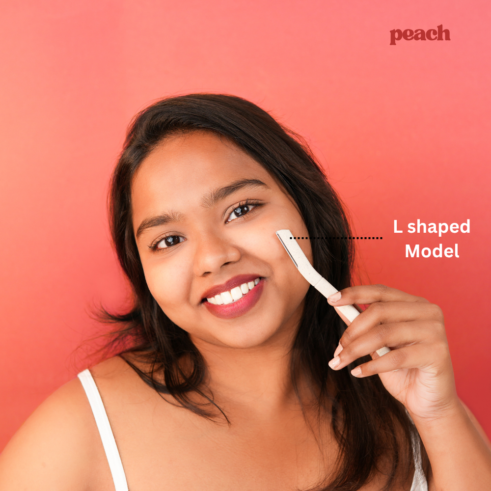 Peach Face Razor 3 pcs Pack -Wheat Husk & German Blade